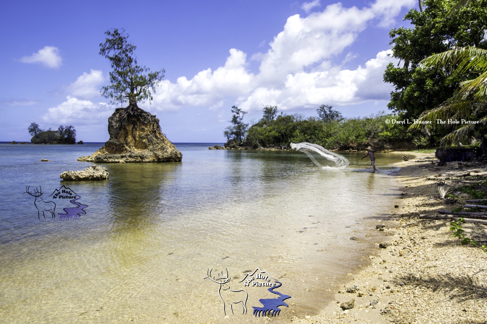 Thrownet fishing Guam